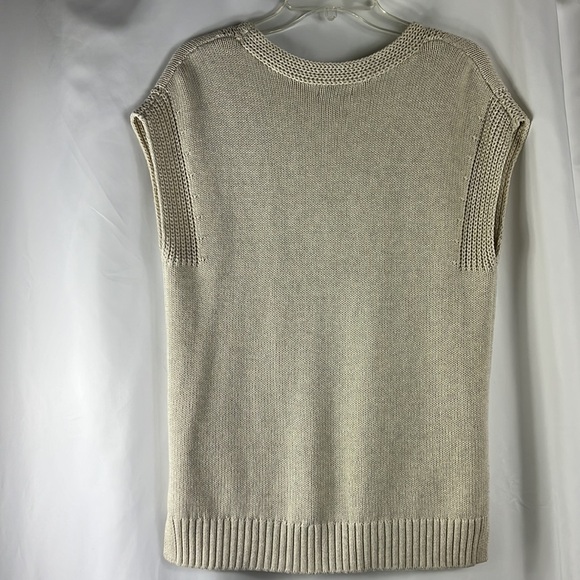 Gap knit pullover sleeveless oversized tunic with pockets - Picture 7 of 12